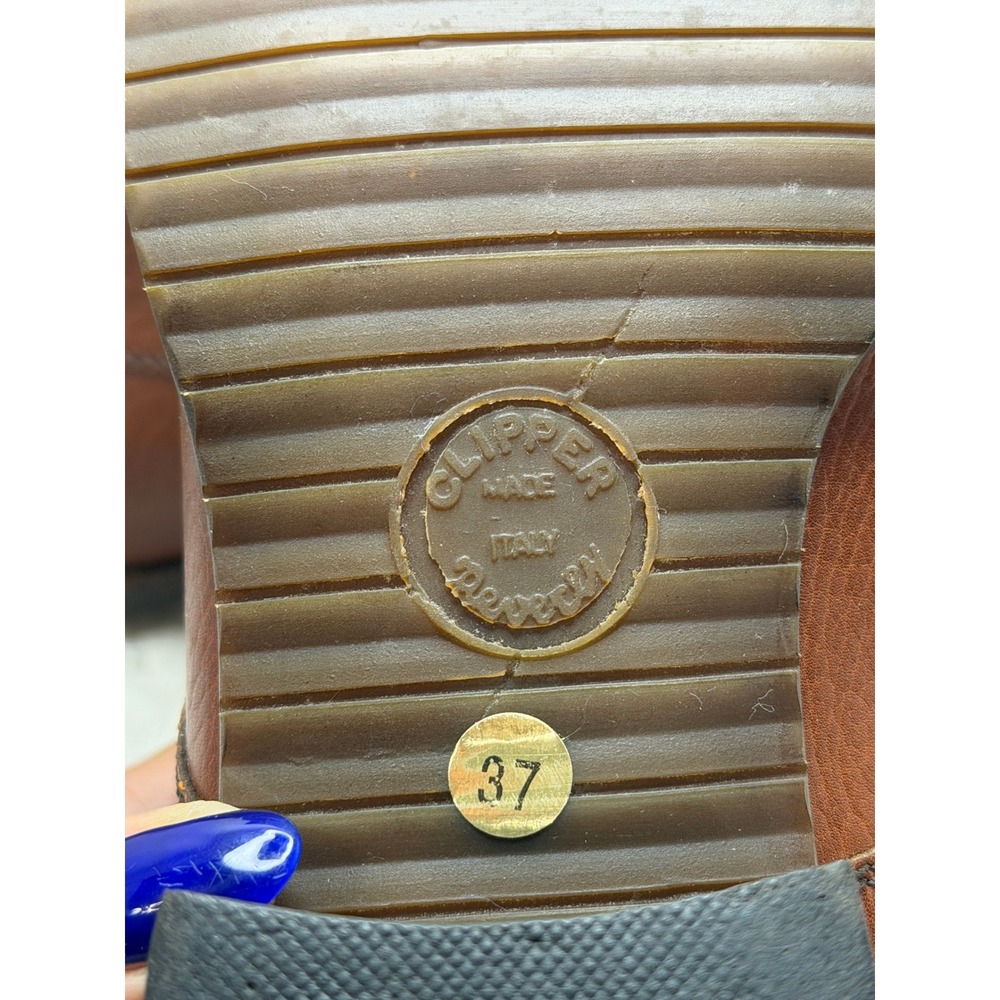 Vintage Italian Leather Womans Oxford Shoes Derby Tassel Academia Equestrian 6.5 - Picture 6 of 16